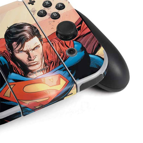 DC Comics Superman Flying Pose Action Comics #957 Art by Patch Zircher Nintendo Switch OLED (2021) Skin